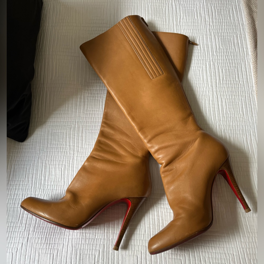 Christian Louboutin Leather Tall Boots Sz 39 EU